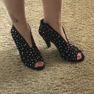 INC rhinestone stilettos